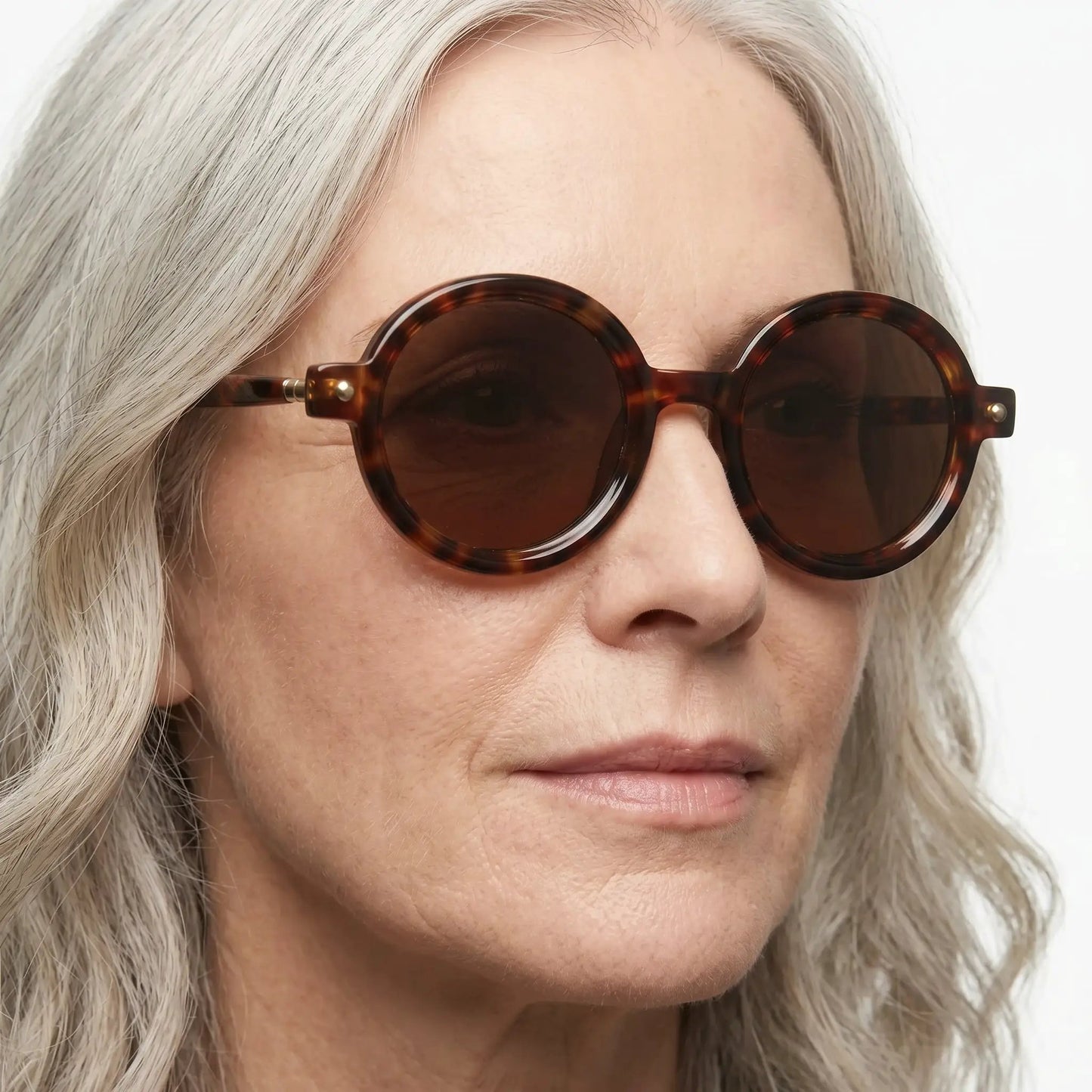 Aurelius Amber Round UV400 Sunglasses; tortoiseshell frame and brown lenses – Astroshadez