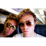 Bamboo Sunglasses w/ Gold lens Astroshadez-Glasses-Astroshadez-ASTROSHADEZ.COM