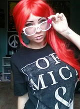 White Kitty Frame w/ Spiral Diffraction Glasses Astroshadez-Other Unisex Clothing & Accs-Astroshadez-White-ASTROSHADEZ.COM