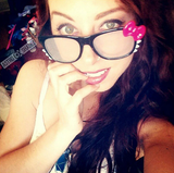 Black Kitty Frame w/ Clear Spiral Diffraction Glasses Astroshadez-Other Unisex Clothing & Accs-Astroshadez-Black-ASTROSHADEZ.COM