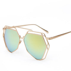 Womens 'Paradise' Hexagon Shaped Sunglasses Astroshadez