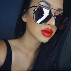 Womens 'Paradise' Hexagon Shaped Sunglasses Astroshadez