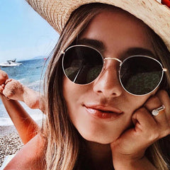 Unisex 'Mona Lisa' Round Sunglasses Astroshadez-ASTROSHADEZ.COM-ASTROSHADEZ.COM