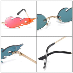 Unisex 'Lord' Flower Feather Flame Shape Sunglasses Astroshadez-Liucong Store-ASTROSHADEZ.COM