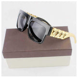 Unisex 'Tyga Rick Ross Beyonce' Gold Chain Sunglasses Astroshadez-Sunglasses-Astroshadez-ASTROSHADEZ.COM