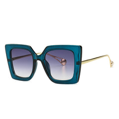 Large Square 'Snooki V2' Floral Colorful Sunglasses Astroshadez