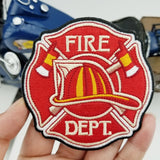 Fire Dept Department Patches (10 pieces) 3.5 inches-Patches-ASTROSHADEZ.COM-ASTROSHADEZ.COM