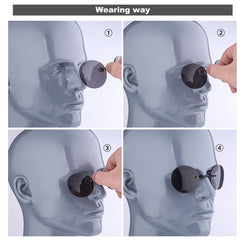 Unisex 'Matrix Morpheus' Frameless Rimless Movie Sunglasses-Sunglasses-Astroshadez-ASTROSHADEZ.COM