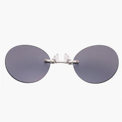 Unisex 'Matrix Morpheus' Frameless Rimless Movie Sunglasses-Sunglasses-Astroshadez-ASTROSHADEZ.COM