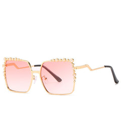 Womens 'Krystal' Studded Square Sunglasses Astroshadez