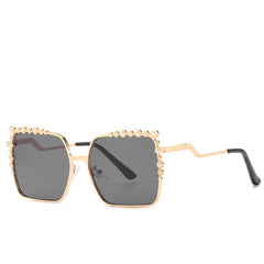 Womens 'Krystal' Studded Square Sunglasses Astroshadez