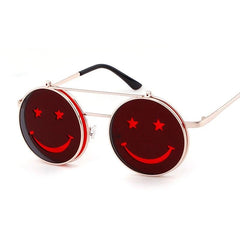 Unisex 'Smiley Face' Flip Lens Funny Happy Sunglasses Astroshadez-Sunglasses-Astroshadez-ASTROSHADEZ.COM