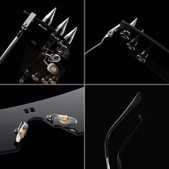 Unisex 'Spikes' Rivet Punk Sunglasses Astroshadez-sunglasses-Astroshadez-ASTROSHADEZ.COM