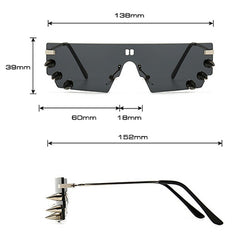 Unisex 'Spikes' Rivet Punk Sunglasses Astroshadez-sunglasses-Astroshadez-ASTROSHADEZ.COM