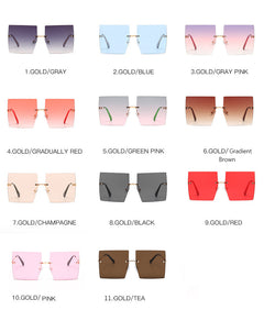 Womens 'Madonna' Square Clear Sunglasses Astroshadez