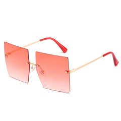 Womens 'Madonna' Square Clear Sunglasses Astroshadez
