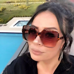 Women 'Cameo' Large Square Sunglasses Astroshadez