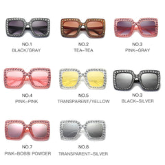 Womens 'Cucci' Crystal Studded Large Sunglasses Astroshadez-ASTROSHADEZ.COM-ASTROSHADEZ.COM