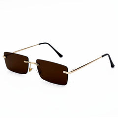 Womens 'Seduce' Square Rimless Sunglasses Astroshadez-ASTROSHADEZ.COM-ASTROSHADEZ.COM