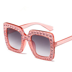 Womens 'Cucci' Crystal Studded Large Sunglasses Astroshadez-ASTROSHADEZ.COM-ASTROSHADEZ.COM