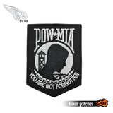Pow Mia Embroidered Patch Iron 3.5" x10 pieces-Patches-ASTROSHADEZ.COM-ASTROSHADEZ.COM