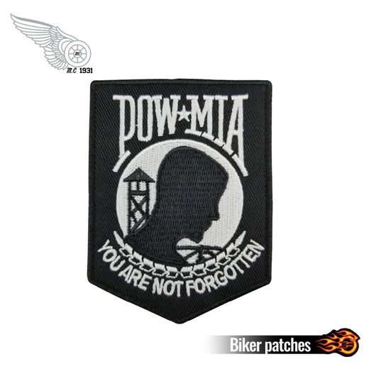 Pow Mia Embroidered Patch Iron 3.5