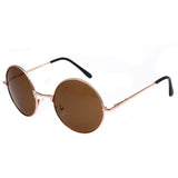 Unisex 'Opium' Retro Round Teashades Circle Sunglasses Astroshadez-ASTROSHADEZ.COM-Gold w/ brown lens-ASTROSHADEZ.COM
