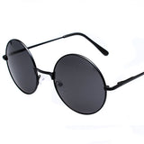 Unisex 'Opium' Retro Round Teashades Circle Sunglasses Astroshadez-ASTROSHADEZ.COM-Black w/ black lens-ASTROSHADEZ.COM