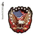 HARLEY EAGLE AMERICAN US FLAG MC MOTORCYCLE BIKE IRON PATCH LARGE STARS-ASTROSHADEZ.COM-ASTROSHADEZ.COM