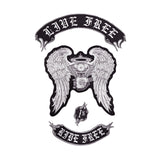 LIVE FREE RIDE FREE WINGS MC MOTORCYCLE BIKE IRON PATCH LARGE-ASTROSHADEZ.COM-ASTROSHADEZ.COM