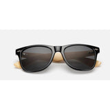 Unisex 'Bamboo' Sunglasses Astroshadez-ASTROSHADEZ.COM-Gloss black frame w/ tint lens-ASTROSHADEZ.COM
