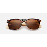 Unisex 'Bamboo' Sunglasses Astroshadez-ASTROSHADEZ.COM-Dark leopard frame w/ brown lens-ASTROSHADEZ.COM