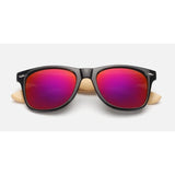 Unisex 'Bamboo' Sunglasses Astroshadez-ASTROSHADEZ.COM-Black frame w/ purple lens-ASTROSHADEZ.COM