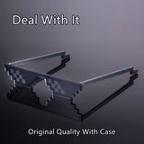 Deal With It Glasses Thug Life Pixelated 8-Bit MLG Internet Meme Sunglasses Yellow & Black Astroshadez-ASTROSHADEZ.COM-ASTROSHADEZ.COM
