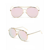 Unisex 'Eclipse' Browline Alloy Sunglasses Astroshadez-ASTROSHADEZ.COM-Pink-ASTROSHADEZ.COM