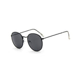 Womens 'Infinity' Retro Circle Sunglasses Astroshadez-ASTROSHADEZ.COM-Black Frame Black-ASTROSHADEZ.COM