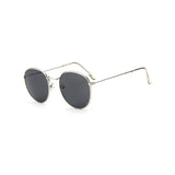 Womens 'Infinity' Retro Circle Sunglasses Astroshadez-ASTROSHADEZ.COM-Silver Frame Black-ASTROSHADEZ.COM
