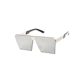 Womens 'Vader' Oversized Square Sunglasses Astroshadez-ASTROSHADEZ.COM-Silver-ASTROSHADEZ.COM