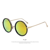 Unisex 'Hippie' Round Circle Vintage Alloy Sunglasses Astroshadez-ASTROSHADEZ.COM-Gold-ASTROSHADEZ.COM