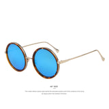Unisex 'Hippie' Round Circle Vintage Alloy Sunglasses Astroshadez-ASTROSHADEZ.COM-Leopard-ASTROSHADEZ.COM