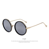 Unisex 'Hippie' Round Circle Vintage Alloy Sunglasses Astroshadez-ASTROSHADEZ.COM-Silver-ASTROSHADEZ.COM