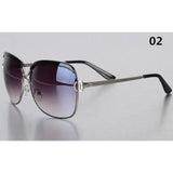Womens 'Cortana' Gradient Alloy Square Aviator Sunglasses-ASTROSHADEZ.COM-ASTROSHADEZ.COM