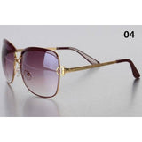 Womens 'Cortana' Gradient Alloy Square Aviator Sunglasses-ASTROSHADEZ.COM-ASTROSHADEZ.COM