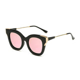 Womens 'Lulu' Small Cat Eye Sunglasses Astroshadez-ASTROSHADEZ.COM-Black Frame Pink-ASTROSHADEZ.COM