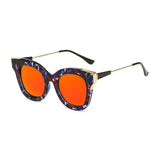 Womens 'Lulu' Small Cat Eye Sunglasses Astroshadez-ASTROSHADEZ.COM-Flower Frame Red-ASTROSHADEZ.COM
