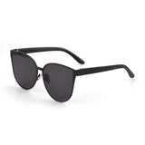 Womens 'Malibu' Extra Large Cateye Sunglasses Astroshadez-ASTROSHADEZ.COM-Black Frame Grey-ASTROSHADEZ.COM