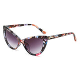Womens 'Melrose' Cat Eye Sunglasses Astroshadez-ASTROSHADEZ.COM-Flower Grey-ASTROSHADEZ.COM