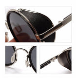 Unisex 'Heritage' Round Circle Side Shield Vintage Retro Sunglasses Astroshadez-ASTROSHADEZ.COM-ASTROSHADEZ.COM
