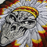 INDIAN HANDLEBAR SKULL MC MOTORCYCLE BIKE IRON PATCH LARGE-ASTROSHADEZ.COM-ASTROSHADEZ.COM