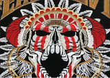 FEAR NO EVIL LIVE FREE INDIAN SKULL MC MOTORCYCLE BIKE IRON PATCH LARGE-ASTROSHADEZ.COM-ASTROSHADEZ.COM